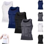 Shapeluv Tank Top Men, Shaperluv Tank 2.0 Mens Big and Tall, Plus Size Body Shaper Compression Vest(Mixed,X-Large)