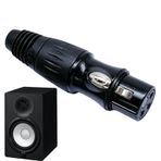 Shapen Hoparlör Fişleri,Hoparlör Kablo Fişleri,3 Pimli Hoparlör XLR Kablo Konektörü | Küçük Ses Fişi Adaptörü, Ev Sinema Sistemleri için XLR Adaptör Konnektörleri, Performans Mekanları, Kulaklıklar
