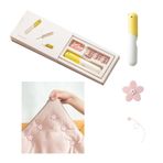 SHAPEPOTY 39 set yorgan klipsi, çarşaf gerdirici, 18 pembe düğme, 1 toplu iğne, 20 iplik – Nevresim ve perdelerinizi düzenleyin