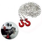 ShareGoo Mini Metal römork kanca ve zincir 1/10 RC4WD D90 eksenel SCX10 RC kaya paletli tırmanma araba kamyon