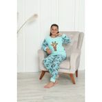 Sharin Çocuk Desenli Kışlık Welsoft Polar Pijama Takımı 5C-7003 - Turkuaz - 5 Yaş
