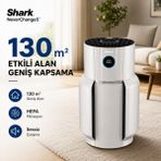Shark 130 M² Hepa Aktif Karbon Hava Temizleyici Cihaz Alerjen Pm2.5 Beyaz Ev Ofis