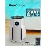 Shark 130M² Geniş Alan Profesyonel Hava Temizleyici 5 Yıl Filtre Ömürlü Neverchange5 Max Akıllı Sensörlü Anti-Odor Koku Giderici 4 Katmanlı Hepa Filtreli Virüs ve Bakteri Temizleyici - Beyaz