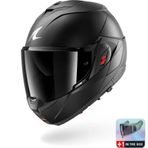 Shark Oxo Dark Shadow Mat Siyah Modüler Kask (Renkli Cam Ve Pınlock Hediyelidir)