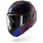 Shark Oxo Speed-Tech Mat Mavi-Kırmızı Modüler Kask (Renkli Cam Ve Pınlock Hediyelidir)