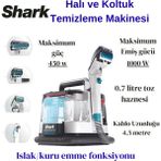 Shark Stainstriker Koltuk ve Halı Yıkama Makinesi + Süpriz Hediye - Beyaz