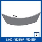 Shark VE2445P Şeffaf S900C Arka Tepe Havalandırma