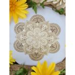 Sharp & Art 12 Farklı Model 20 Cm Ahşap Mandala,okul Aktivite,sanatsal Eğitim Hobi Seti (6LI BOYA VE FIRÇA SETİ) - model-6