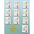 Sharp & Art Hayvanlar Serisi Seramik Boyama Seti 10' Lu Ekonomik Paket, Çocuklar Boyasın ve Duvara Yapıştırsın