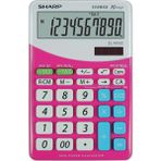 Sharp EL M332BPK 10 Haneli Pembe Masaüstü Hesap Makinesi Geniş LCD Ekran Özellikleriyle