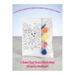 Sharp&Art Çini Boyama, Karo Üzerine Hayvanlar Serisi Boyama Seti, Çocuklar Magnet Ve Duvar Süsünü Kendi Yapsın Karınca