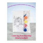 Sharp&Art Çini Boyama, Karo Üzerine Hayvanlar Serisi Boyama Seti, Çocuklar Magnet Ve Duvar Süsünü Kendi Yapsın Tavus Kuşu