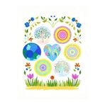 sharp&art Taş Mandala Seti, 5 Farklı Desen, 12 Renk Akrilik Boya, 2 Farklı İnce Uç Fırça ile Dilediğince Boya