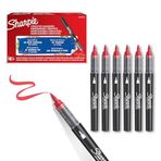 SHARPIE Akrilik markör, Fırça uç, Kırmızı