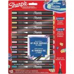 Sharpie Akrilik Markör Kalem Doğa Tonları Yuvarlak Uç 12 Renk Bl Sh-2213421