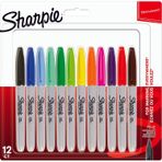 Sharpie Fine Permanent 12'li Karışık Markör