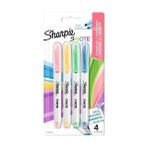 sharpie fosforlu kalem kreatif markör kalem snote çok ışlevli kesik uç 4 renk set blister 2138234 - Yok