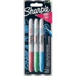 sharpie markör permanent kalem metalik kırmızı yeşil mavi (3 lü paket) 2067103 - Yok