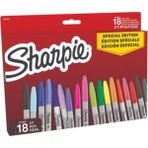 sharpie permanent markör kalem fine 18 renk 2204015 - Yok