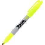 sharpie s1881076 permanent markör kalem fine yuvarlak uçlu neon fosforlu sarı (12 li kutu) - Yok