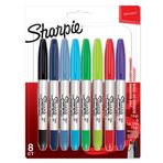 Sharpie Twin Tip Permanent 8'li Karışık Paket Markör Kalem