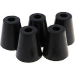 Sharplace 5 Paket Kauçuk Ayak Tamponlar Amplifikatör Hoparlör Kabine Bacak Ayak Pedleri, 45X49MM (Yurt Dışından) - Siyah