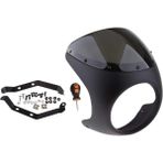 Sharplace 7 "Cafe Racer Bobber Siyah Için Ön Far Kaplama Ön Cam Ekran Kapağı (Yurt Dışından)