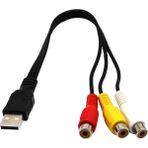 Sharplace USB 3 Rca Video Av Kordon Dönüştürücü (Yurt Dışından) - Siyah