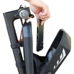 Shatıan Eslnf Bisiklet Çantası Dağ Bisikleti Büyük Kapasiteli Gidon Çantası Scooter Su Geçirmez Eva Sert Kabuk Ön Çanta Bisiklet Çantası (Yurt Dışından) - Beyaz - Siyah