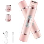 Shaver Women, Comfort 2 in 1 Electric Lady Shaver, Painless Wet Dry Shavers Women, for Face, Arms, Legs, Area (Pink)