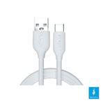 Shaza 2.4A 1 mt Beyaz USB Type-C Hızlı Şarj Data Kablosu