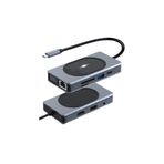 Shaza 9in1 Usb Hub Port 4K HDMI Ethernet PD 15w Adaptör