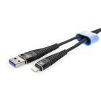 Shaza Apple iPhone Lightning 5A 100W 2 m Örgülü Hızlı Şarj ve Data Kablosu