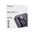 Shaza Iphone 15 Pro / 15 Pro Max Ile Uyumlu Darbeye Dayanıklı Mekanizmalı Safir Kamera Lens Koruyucu