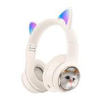 Shaza Kulak Üstü Bluetooth Kedili Çocuk Kulaklık Pembe