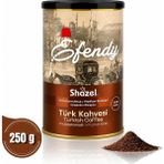 Shazel Efendy Türk Kahvesi | Silindir Teneke Kutu 250GR | Geleneksel Orta Kavrulmuş - 250 gr