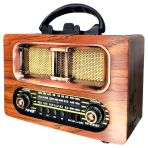 Shc42® Büyük Boy Retro, Nostaljik, Ahşap Tasarım Bluetooth Hoparlörlü, Şarjlı, Taşınabilir Fm/Am Destekli Radyo Ns-6635