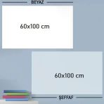 Shc42® Ders Çalışma Yazı Tahtası Manyetik Duvar Stickerı 100X60 Cm