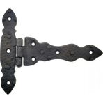 SHC4200 Antika Tarz Dekoratif Pirinç Kuyruklu Düğmeli Menteşe No2 - 138X167 Mm, Oksit - 138 x 167 mm