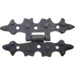 SHC4200 Antika Tarz Dekoratif Pirinç Yıldız Menteşe - 84X44 Mm, Oksit - Seçenek