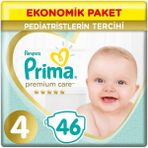 SHC4200 Bfs Care Bebek Bezi Ekonomik Paket 4 Beden 46 Adet - 02-Sarı
