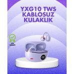 SHC4200 Bfs YXG10 Kablosuz Kulaklık – Bluetooth 5.4, Dokunmatik, LED Ekranlı Şarj Kutusu - Ahşap
