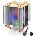 SHC4200 Cpu Işlemci Kule Tipi Soğutucu 500 Serisi Çift Fanlı 4 Bakır Borulu Rgb - Siyah ND2604 - Seçenek