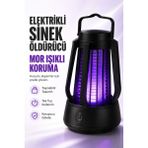 SHC4200 Elektrikli Sinek Öldürücü Mor Işıklı Taşınabilir Haşere Lambası Tek Tuşlu Cihaz
