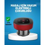 SHC4200 Elektrikli Vakumlu Çukurluk Masaj Aleti Isıtmalı Kırmızı Işıklı Seti