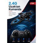 SHC4200 F199 Uzaktan Kumandalı Uçak Drone 2.4g Bağlantılı 360 Derece Dönüş Özellikli Oyuncak
