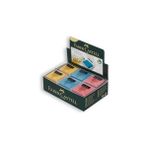 SHC4200 Faber-Castell Renkli Hamur Silgi, 18’li, Kutulu, Kolay Şekil Verilebilir, Lekesiz Temizlik, Eğlence - Ölçü - Tipi