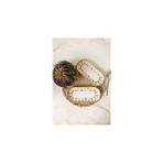 SHC4200 Keramika Worn Gold Noyan Kayık Tabak 26 cm 2 Adet 22967 - 0 - 19 lt - 000-Siyah
