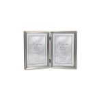SHC4200 Lawrence Frames Menteşeli Çift Resim Çerçevesi, 12,7 x 17,8 Cm, Antik Kalay