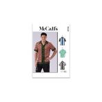 SHC4200 Mccall's Erkek Dar Kesim Bowling Gömlek Dikiş Desen Paketi, Tasarım Kodu M8459, Bedenler 44-46 - Ölçü - Tipi